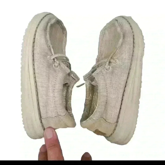 Hey Dude Toddler The Wally Beige Slip On K9 - Picture 6 of 14